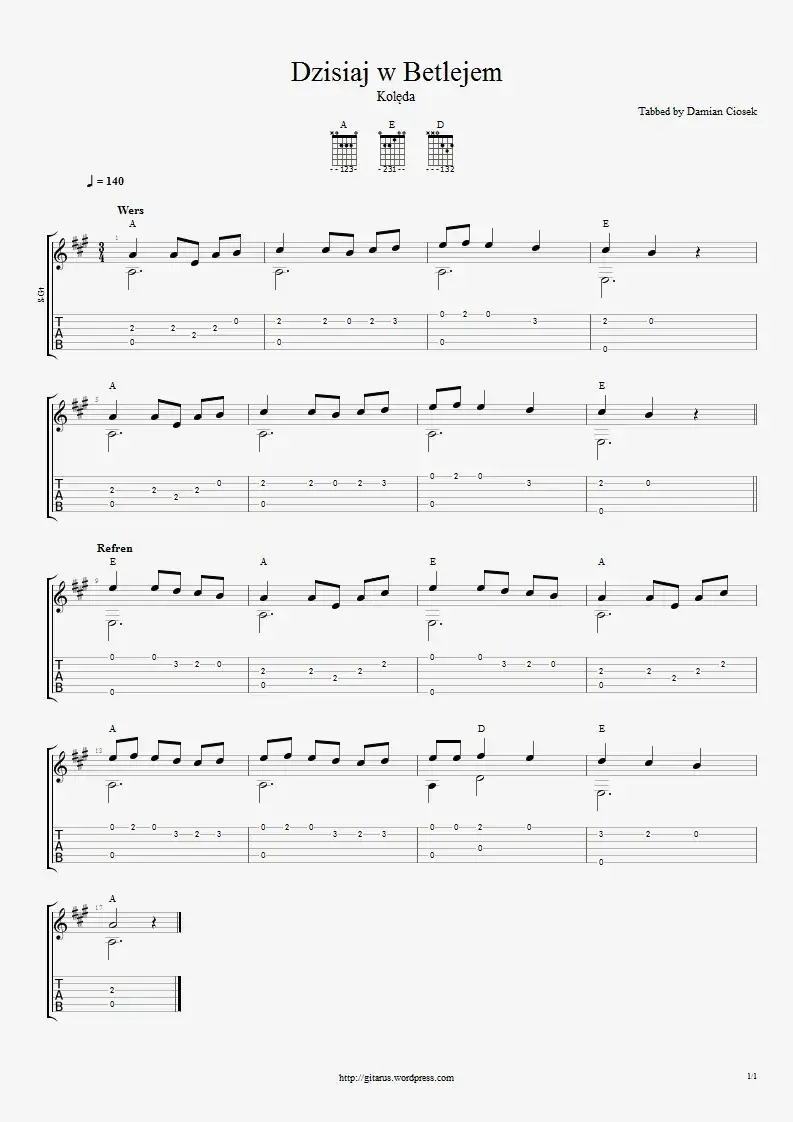 Zdjęcie Kolędy polskie z chwytami gitarowymi - graj łatwe utwory na gitarze