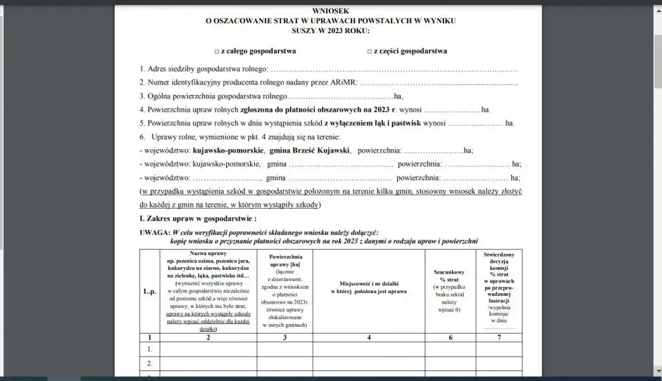 Zdjęcie Ostateczny termin składania aplikacji suszowej wkrótce się kończy - ARiMR