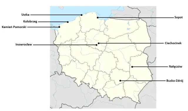 Zdjęcie Gdzie leży Ciechocinek na mapie Polski? Odkryj jego lokalizację
