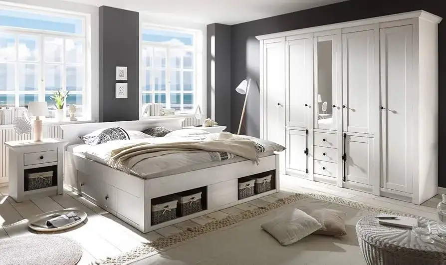 Zdjęcie Schlafzimmer Landhausstil Weiß: Stilvolle Möbel und Preisoptionen