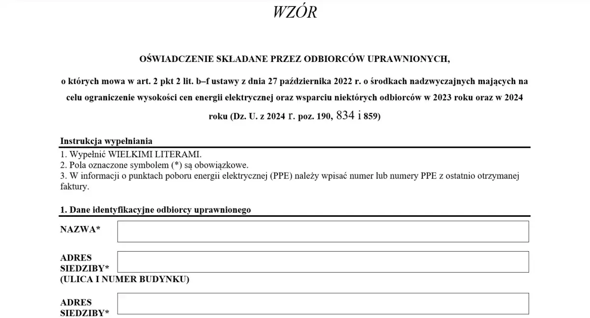 Zdjęcie Jak wypełnić oświadczenie składane przez odbiorców uprawnionych bez błędów