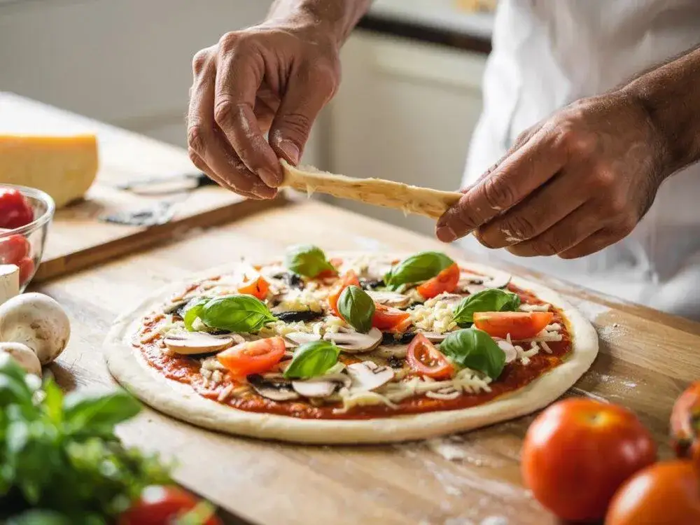 Zdjęcie Jak układać składniki na pizzę, aby uniknąć mokrego ciasta?