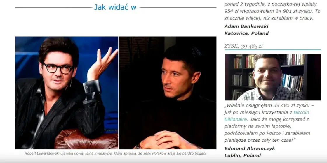 Zdjęcie Oszustwo z Lewandowskim i bitcoinem: Nie daj się nabrać!