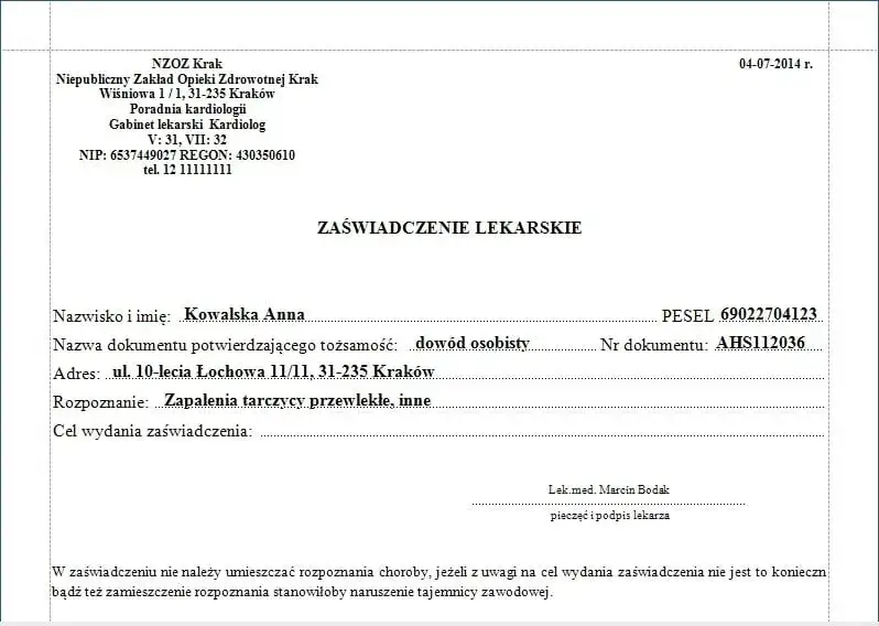 Zdjęcie Jak długo ważne jest zaświadczenie od lekarza specjalisty i co zrobić, gdy straci ważność?