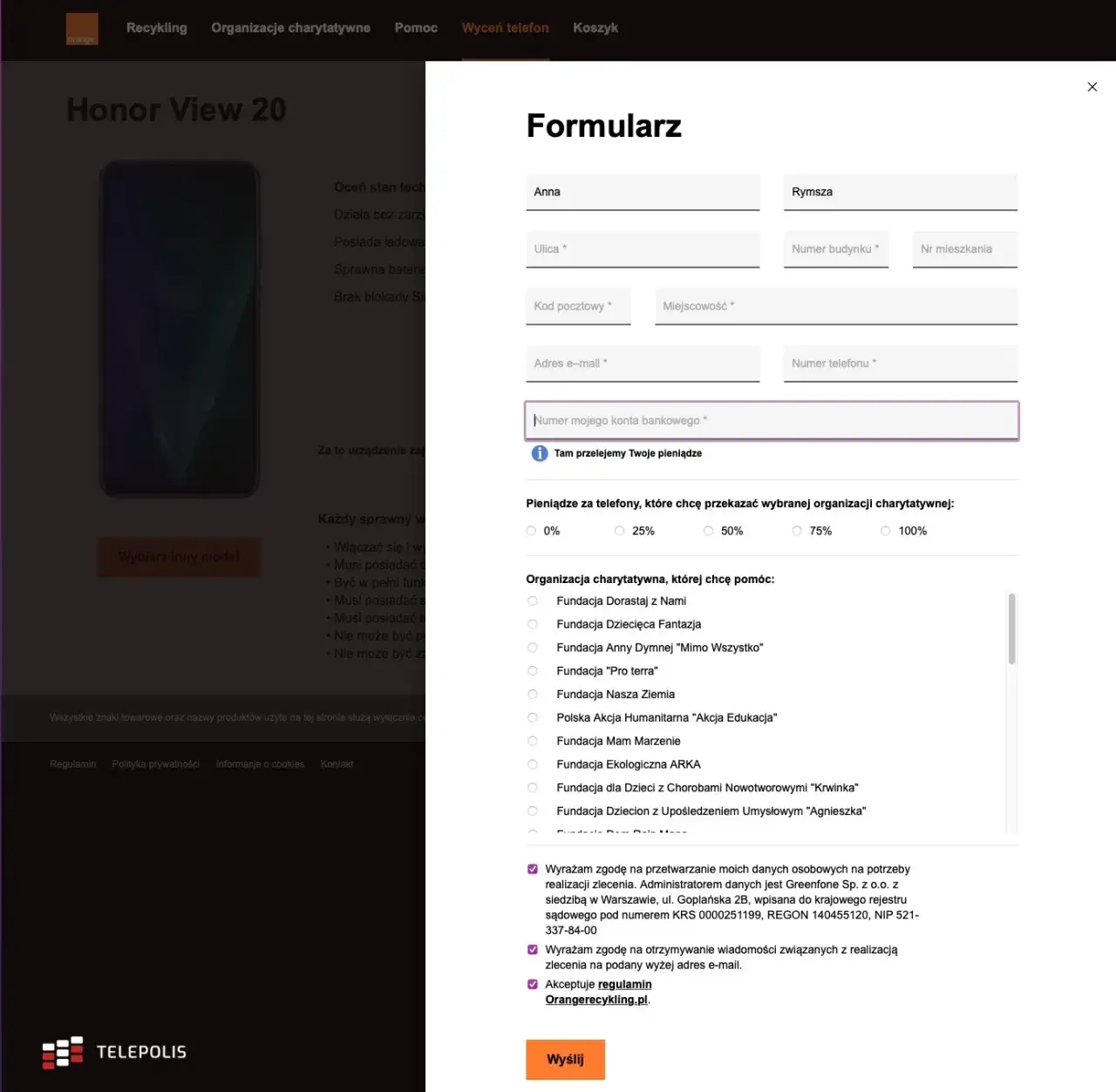 Zdjęcie Orange recykling - jak zyskać na sprzedaży i recyklingu telefonów