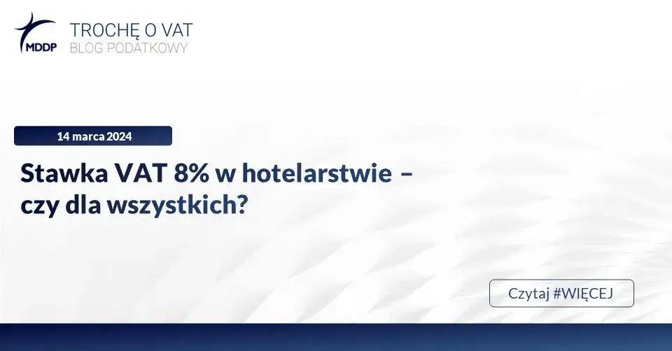 Zdjęcie Nocleg jaki VAT: Zaskakujące fakty o stawce 8% i jej wyjątkach