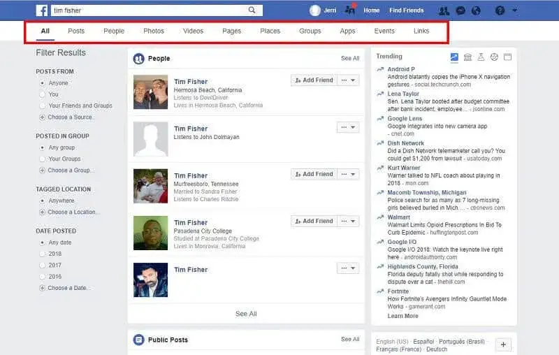 Zdjęcie Jak szukać znajomych na Facebooku i nie zgubić się w tłumie