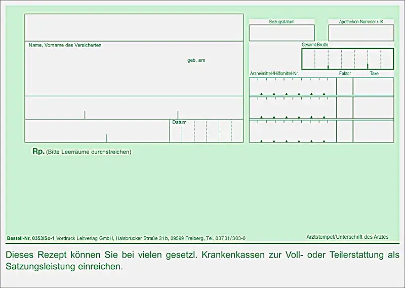 Zdjęcie Alles, was Sie &uuml;ber das Privatrezept Formular wissen m&uuml;ssen: Anforderungen und Tipps