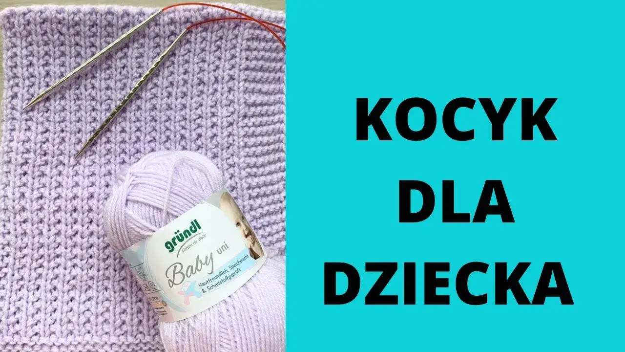 Zdjęcie Prosty sposób na miękki kocyk dla niemowlaka na drutach krok po kroku