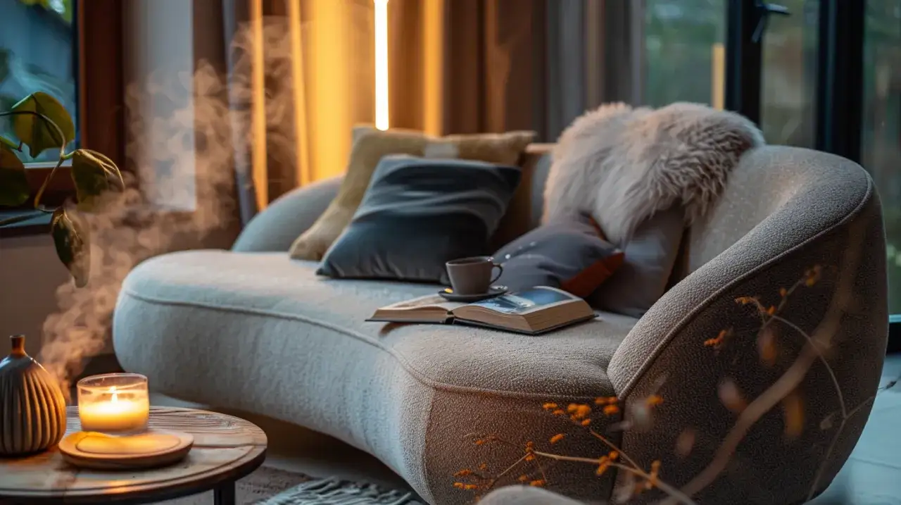 Zdjęcie Dlaczego sofa w kształcie nerki z zagłówkami jest najwygodniejsza do relaksu?