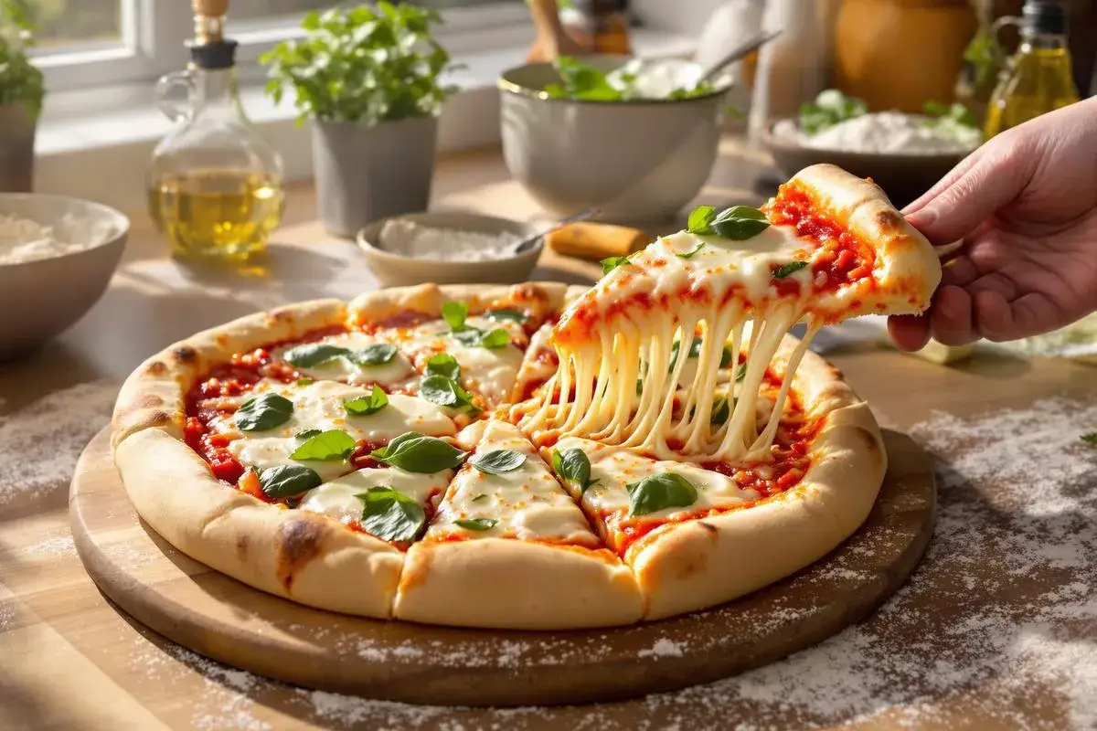 Zdjęcie P&acirc;te &agrave; pizza italienne : le secret des pros pour une pizza parfaite