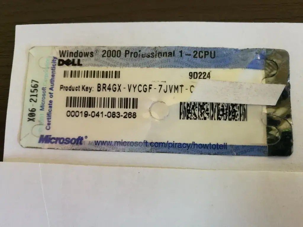 Zdjęcie Jak znaleźć klucz produktu Windows 2000: Proste wskazówki