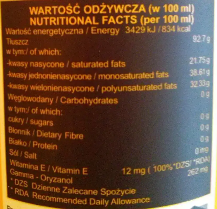 Zdjęcie Ile kalorii ma olej i jak wpływa na twoją dietę – praktyczne porady