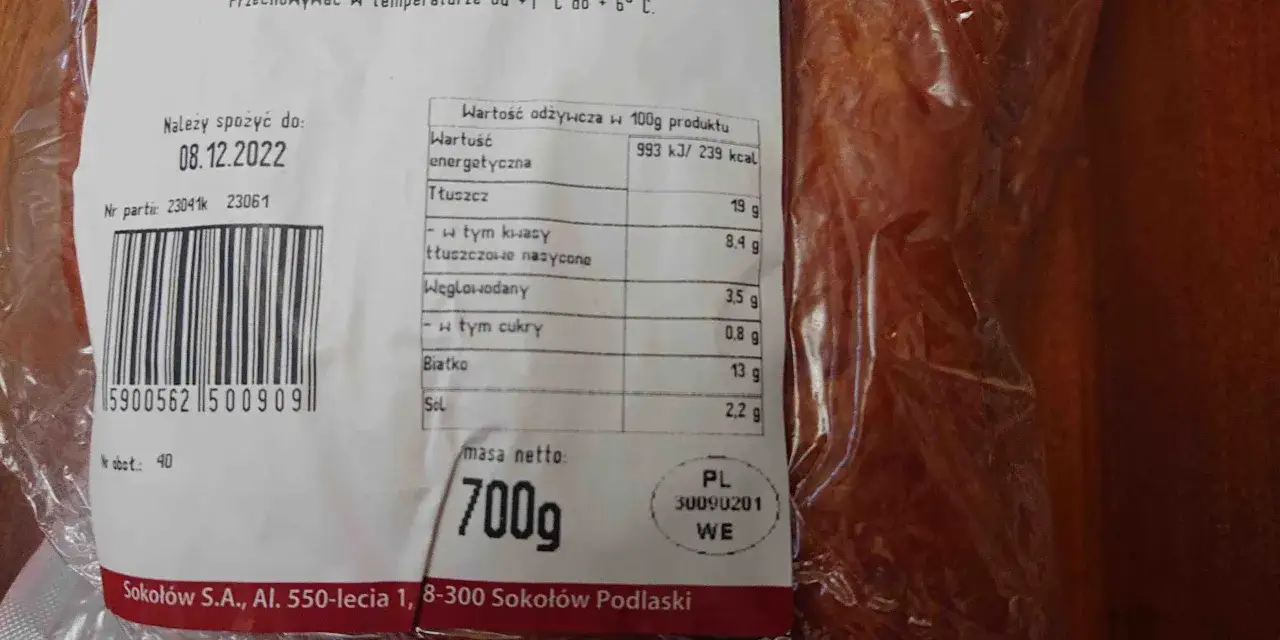 Zdjęcie Kiełbasa śląska Sokołów - smak, skład i jak ją przygotować