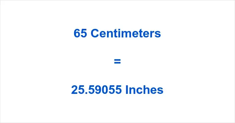 Zdjęcie 65 cm ile to cali? Prosta konwersja jednostek - wyjaśnienie