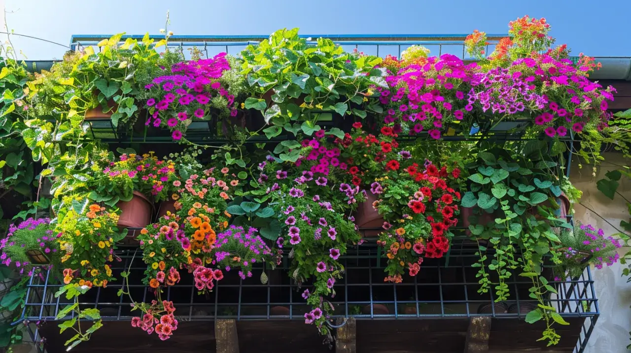 Zdjęcie Kwiaty na balkon zdjęcia - Inspiracje na piękny balkon z roślinami 