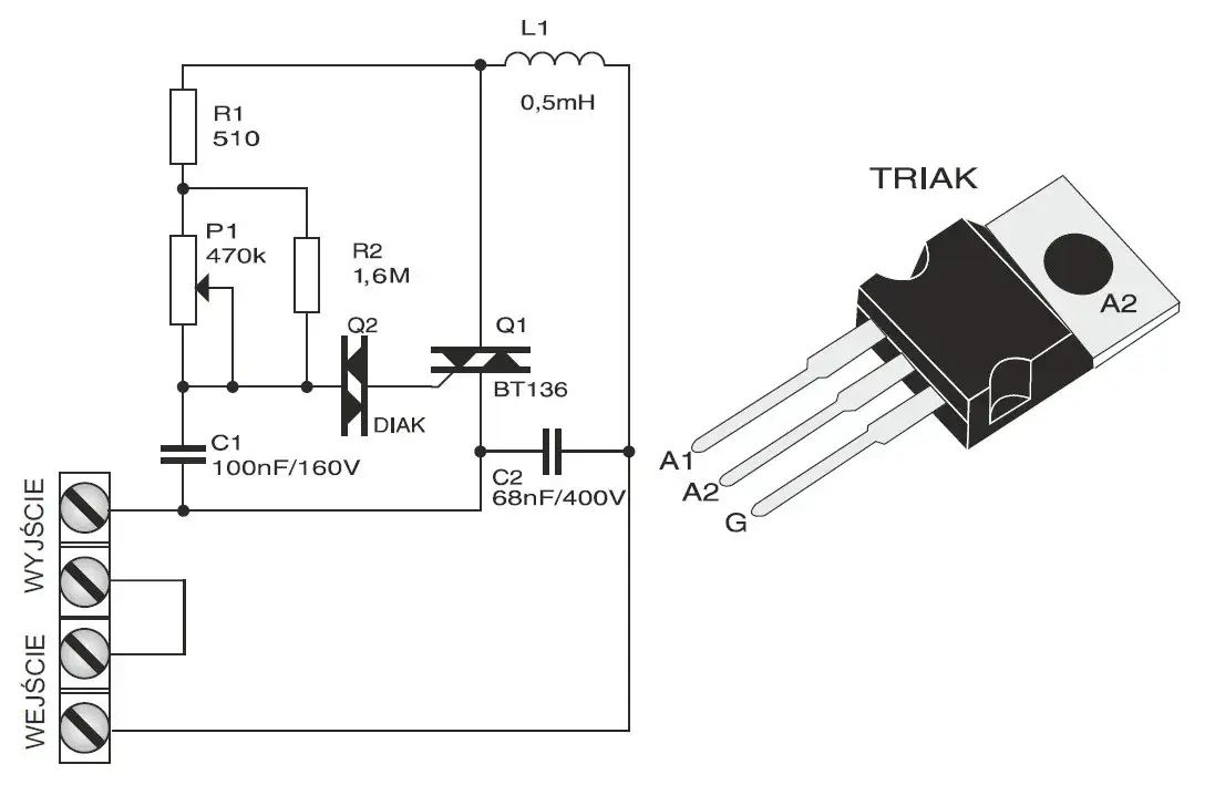 Zdjęcie Jak prawidłowo podłączyć regulator obrotów silnika 230V krok po kroku