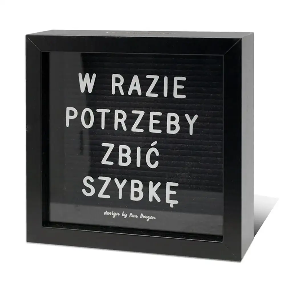 Zdjęcie Unikalne prezenty z napisem w razie potrzeby zbij szybkę, które zaskoczą
