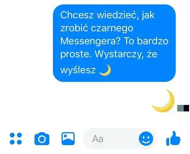 Zdjęcie Czarne tło Messenger - Jak włączyć czarne tło w Messengerze?