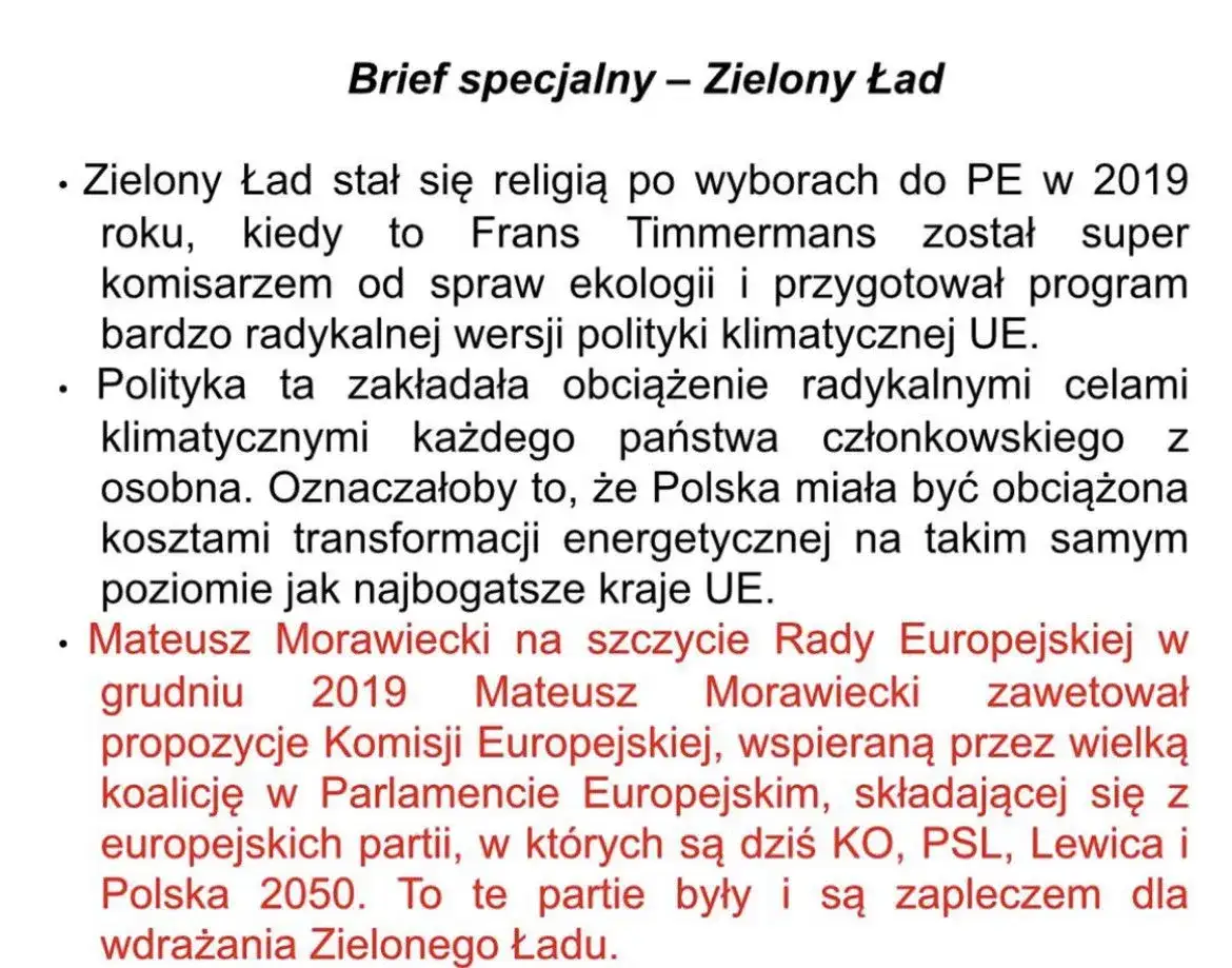 Zdjęcie Kiedy Morawiecki podpisał Zielony Ład i co to oznacza dla Polski?