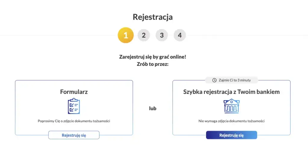 rejestracja konto lotto online