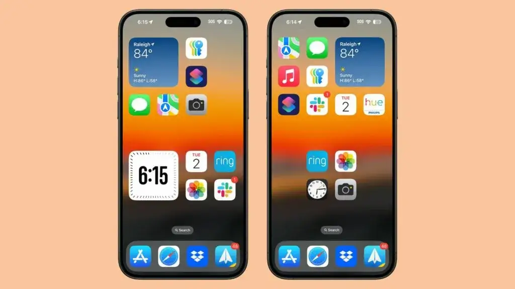 nowy ekran główny iOS 18