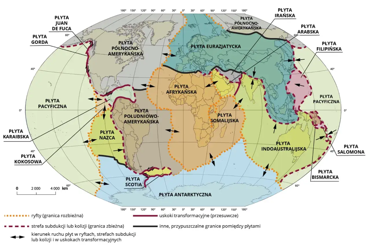 Mapa położenia Islandii na Oceanie Atlantyckim