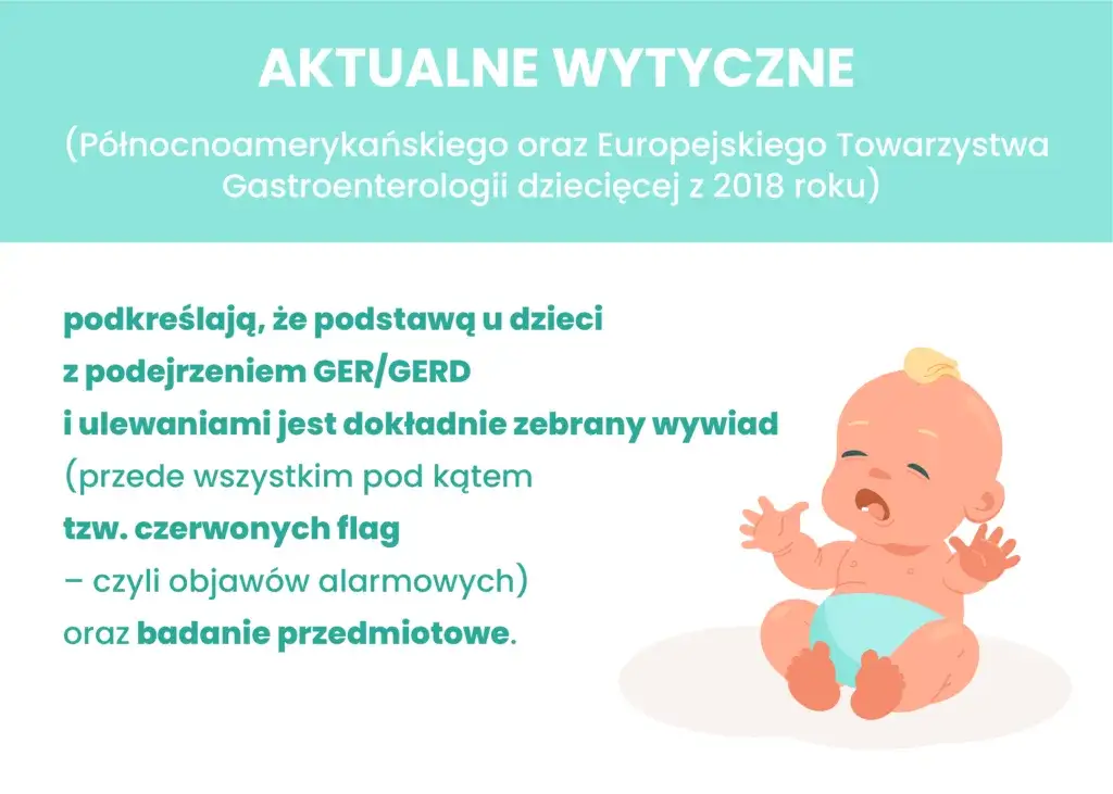 Niemowlę objawy refluksu gastroesophageal