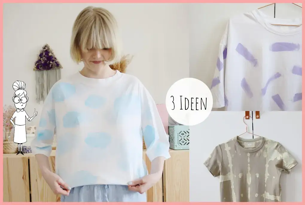 DIY T-Shirt gestalten mit Textilfarben und Bügelmotiven