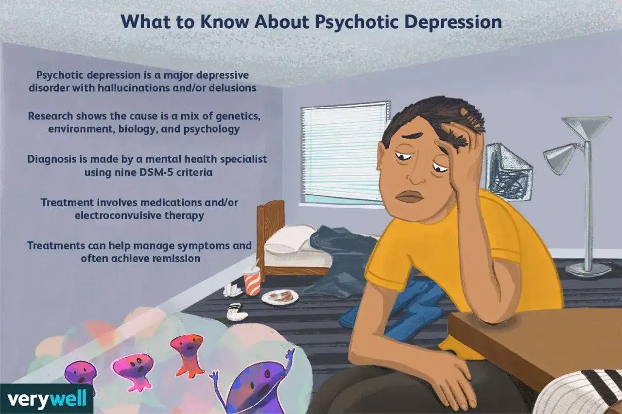 Ein Mann mit psychotischer Depression, der mit Halluzinationen k&auml;mpft. Erfahrungsberichte zeigen, dass Behandlungen helfen k&ouml;nnen.