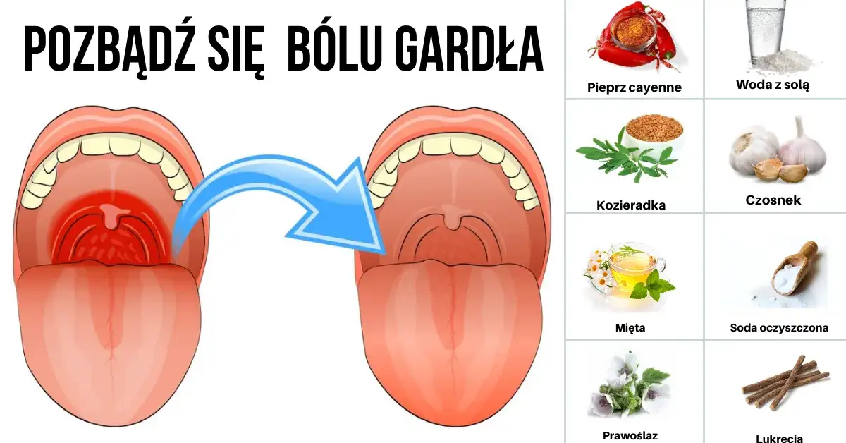 domowe sposoby na ból gardła składniki
