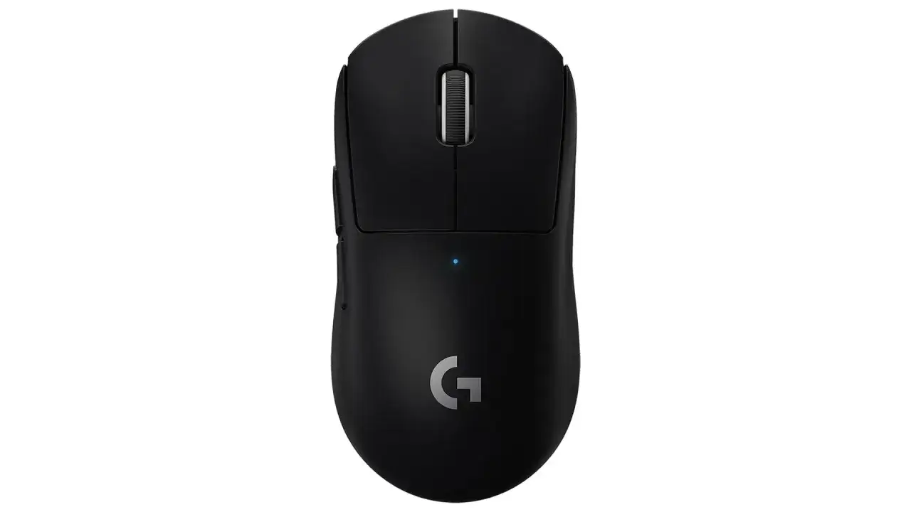Czarna, ergonomiczna myszka gamingowa z logo G. Idealna do gier, zapewnia precyzję i komfort.