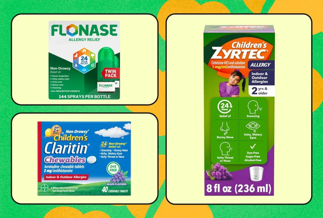 Dzieci zmagają się z alergiami dzięki Claritin Chewables, Zyrtec i Flonase.