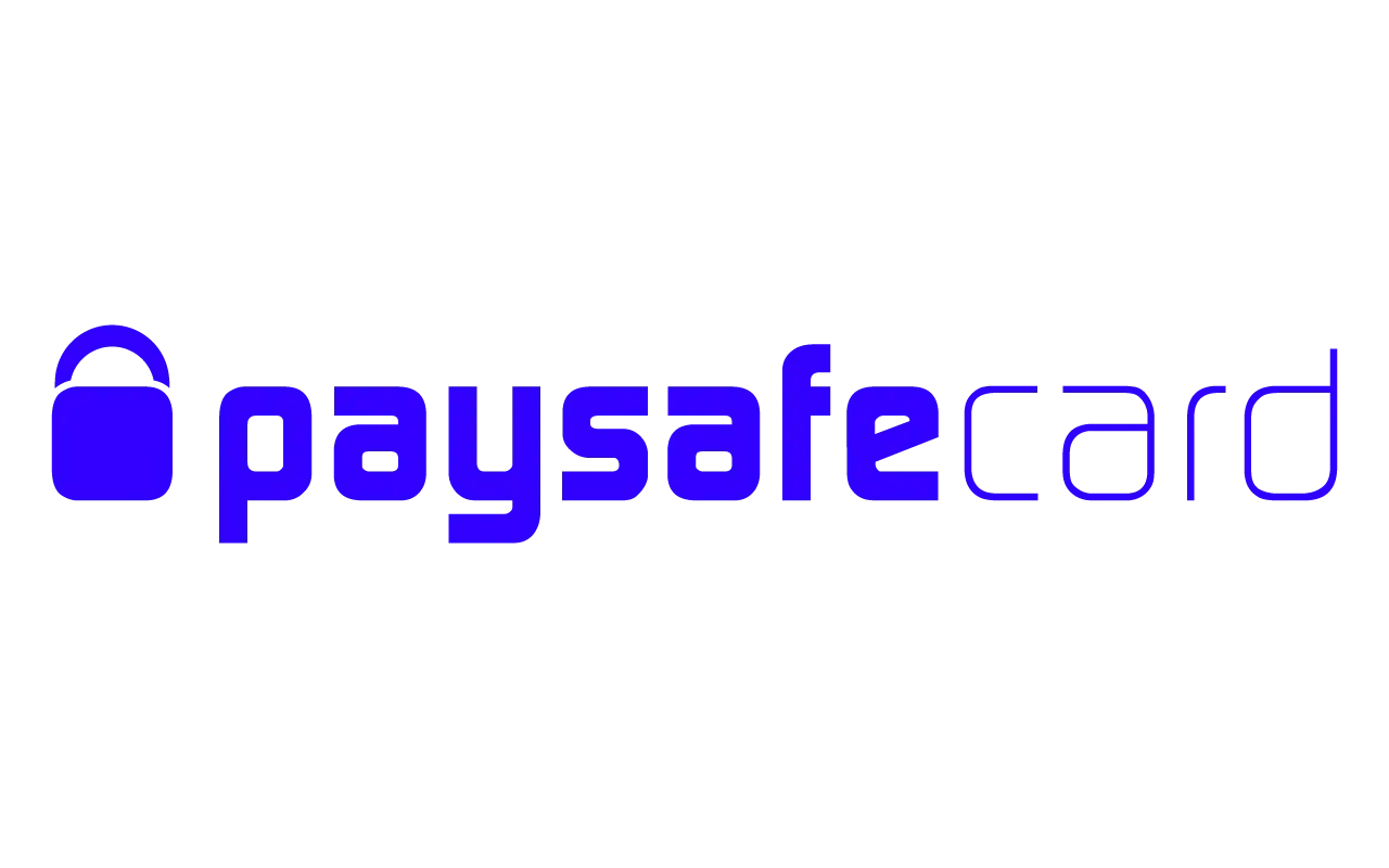 Logo paysafecard. Bezpieczne płatności online, gdzie można płacić paysafecard.