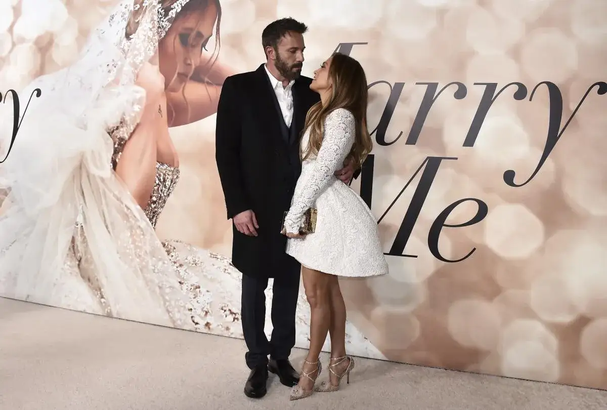 Jennifer Lopez i jej mąż Ben Affleck na premierze filmu 
