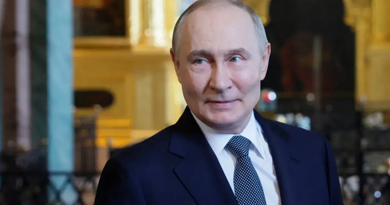 Portret Władimira Putina, polityka, którego wiek jest przedmiotem dyskusji.