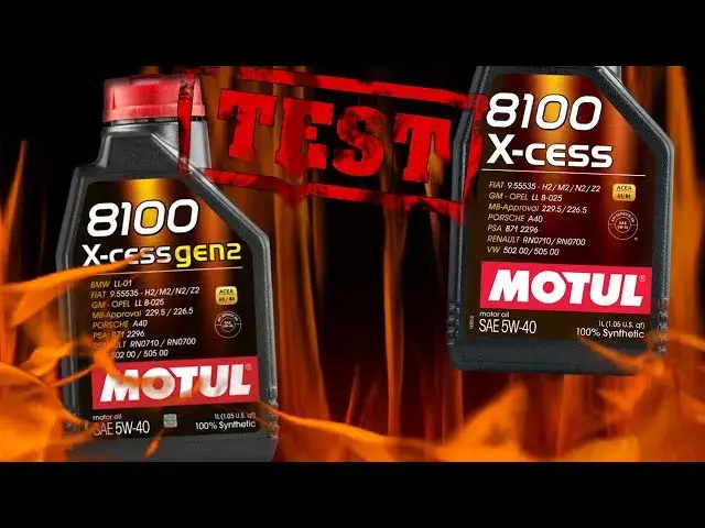 Motul 8100 X-cess Gen2 vs X-clean Gen2 porównanie