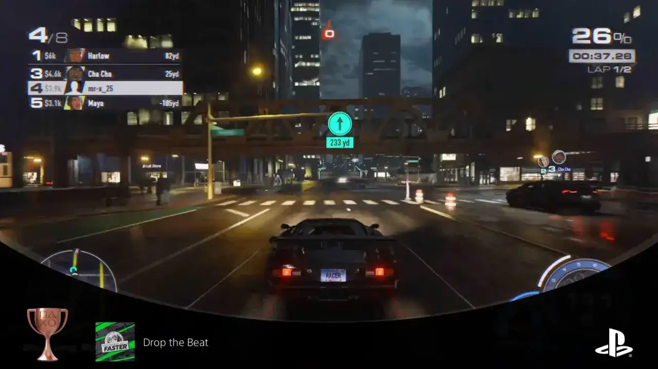 Wyścig w nfs unbound, zdobyto trofea