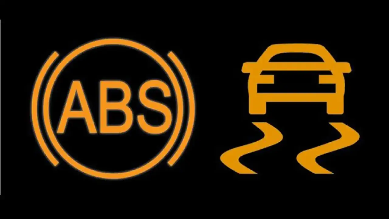 Iconos de ABS y control de tracción, ejemplos de seguridad pasiva y activa.