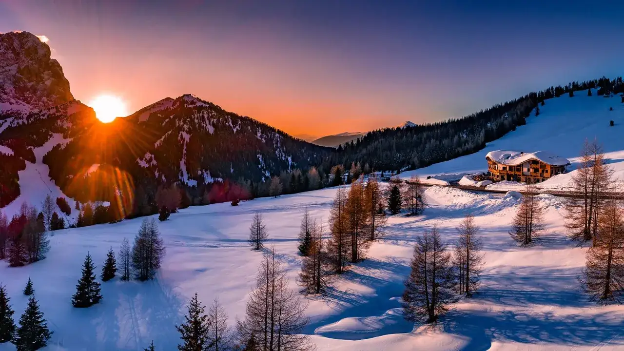Selva di Val Gardena Sellaronda panorama invernale