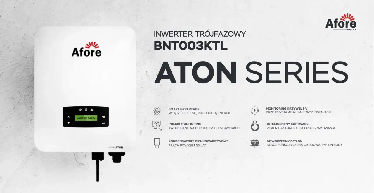 Falownik Afore etykieta hasło