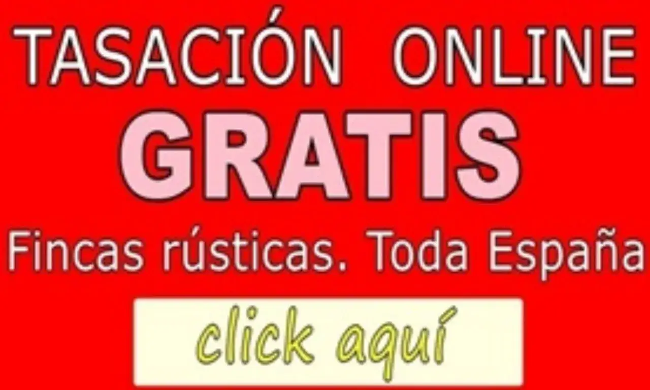 Tasaci&oacute;n online gratuita de fincas r&uacute;sticas en toda Espa&ntilde;a. &iexcl;Haz clic aqu&iacute; para tu tasaci&oacute;n terreno rustico!
