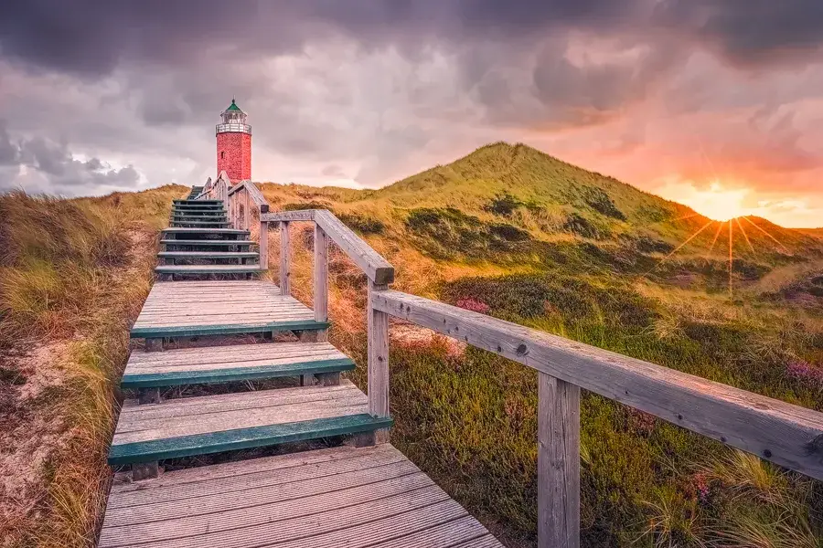 Sylt Leuchtt&uuml;rme und Rotes Kliff