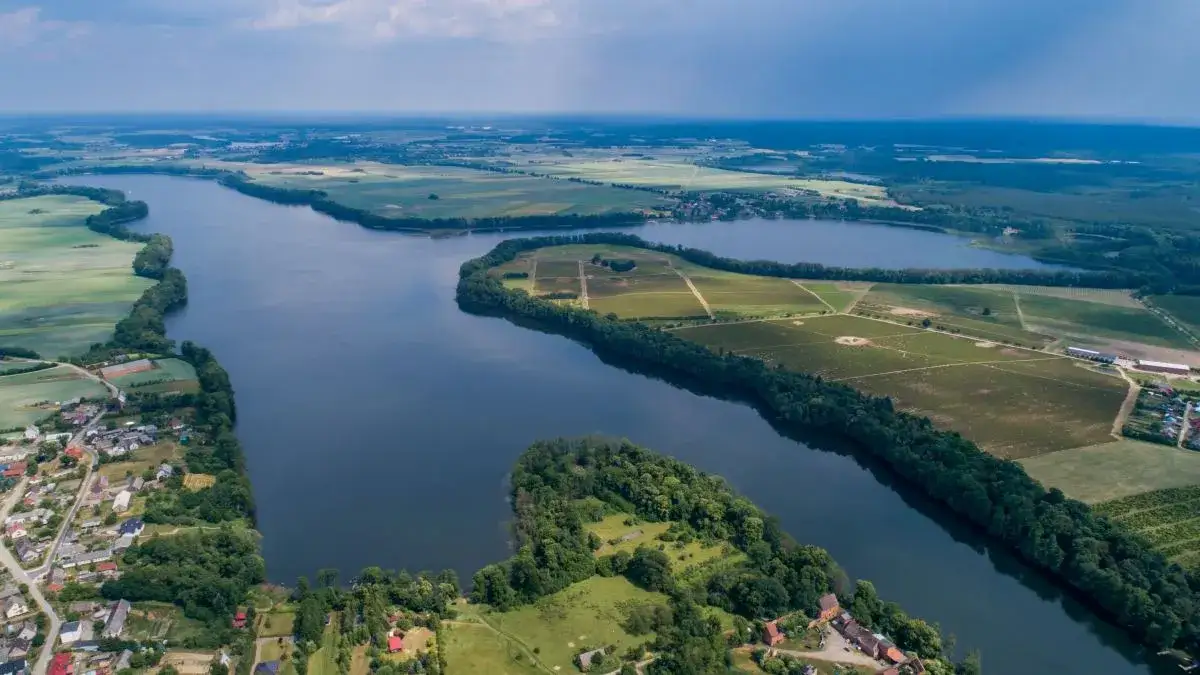 Jezioro Osieckie widok z góry