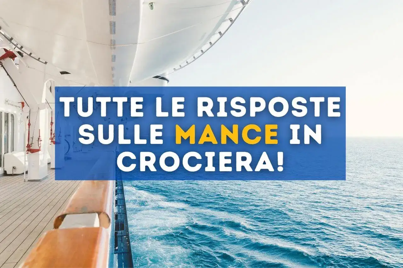 La nave MSC solca il mare. Il testo indica che le mance in crociera MSC sono obbligatorie, con tutte le risposte.