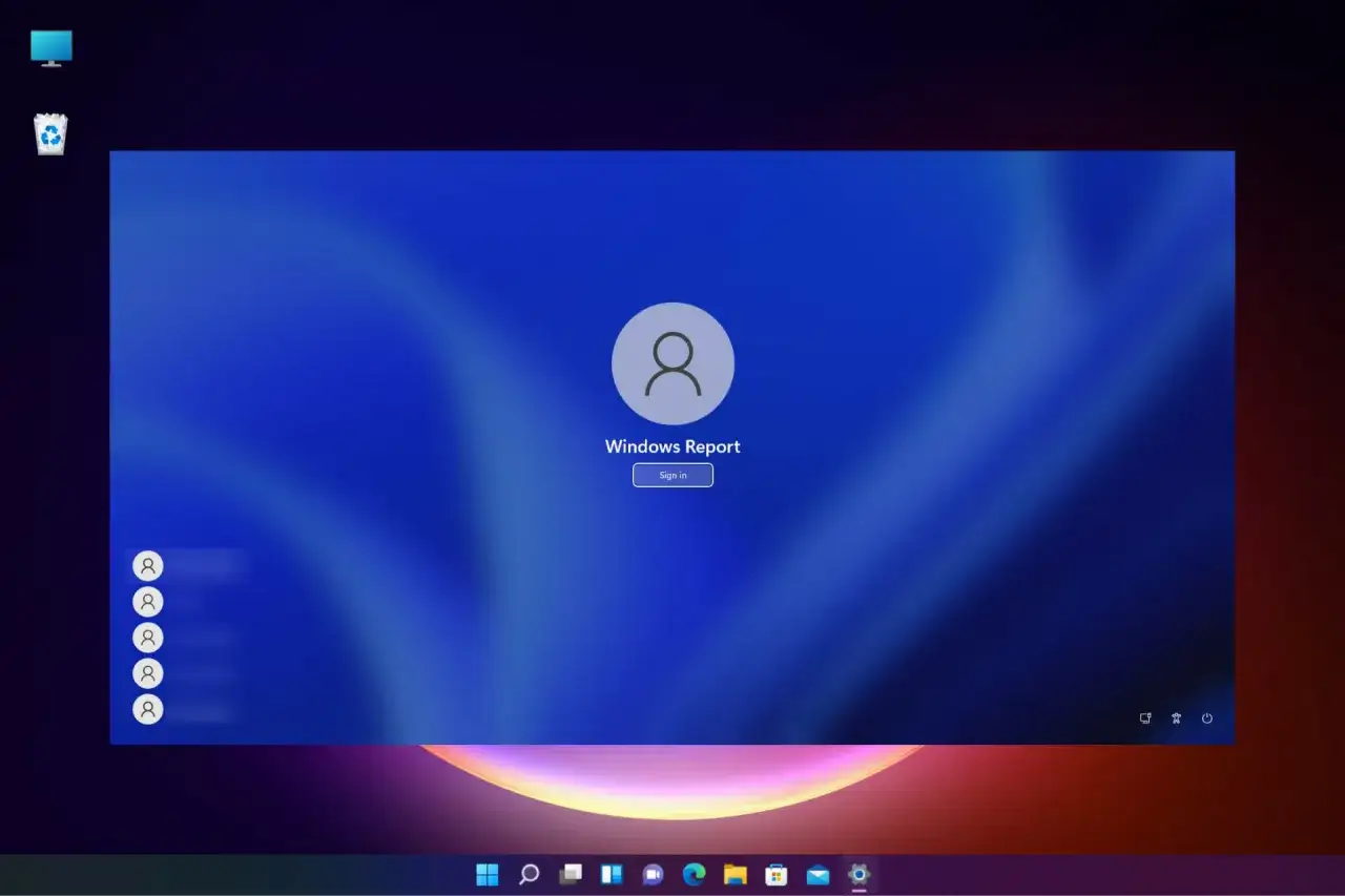 Windows 11 inloggningssk&auml;rm med anv&auml;ndarprofil och 