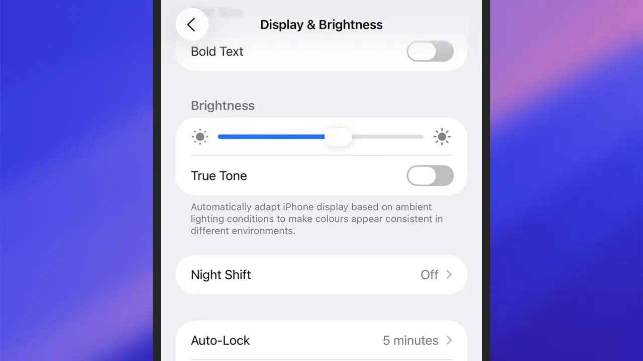 Inställningar för skärm och ljusstyrka på iPhone. Justera ljusstyrkan för att spara batteri iPhone.