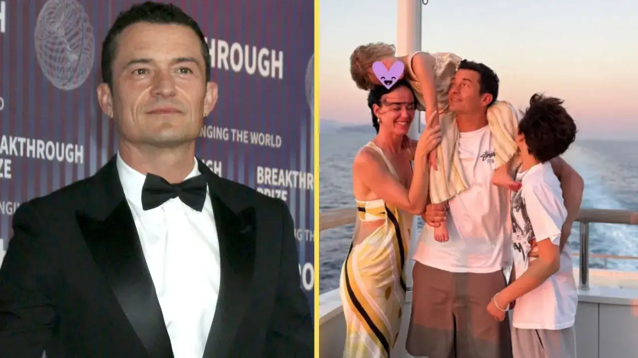 Orlando Bloom z Katy Perry i dziećmi na pokładzie statku.