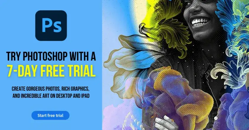 Adobe Photoshop free trial screenshot