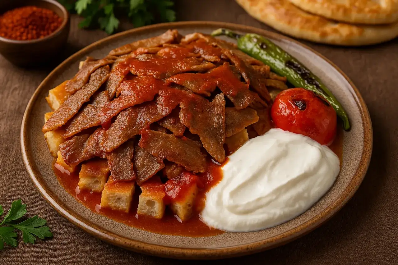 R&oacute;żne rodzaje kebab&oacute;w na talerzu